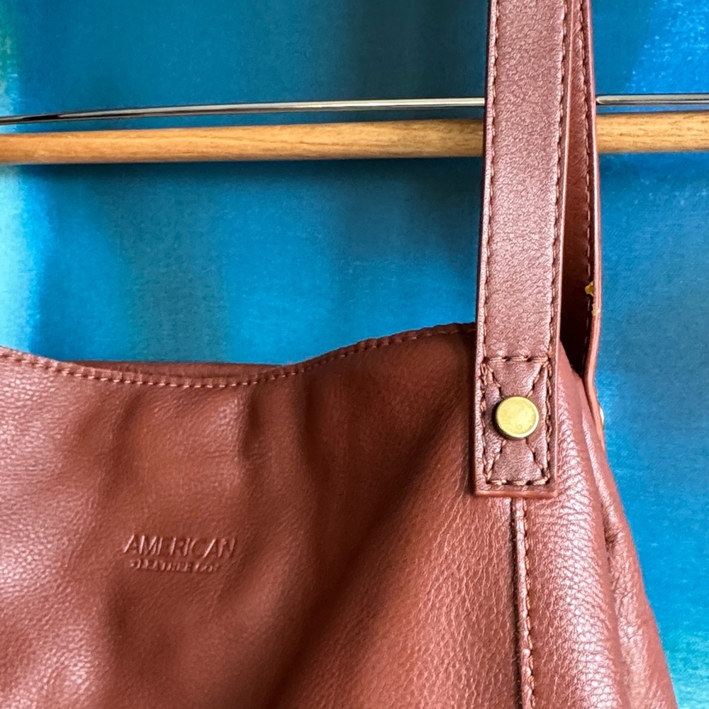 American Leather Liberty Shopper Tan Shoulder Bag - Picture 3 of 16